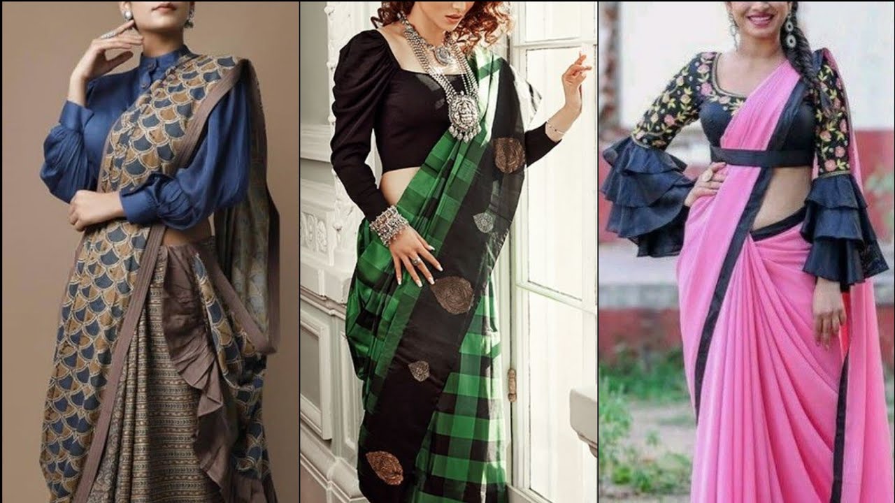 Latest Long Sleeve Blouse Designs For Saree boutique Style Full Sleeve Blouses