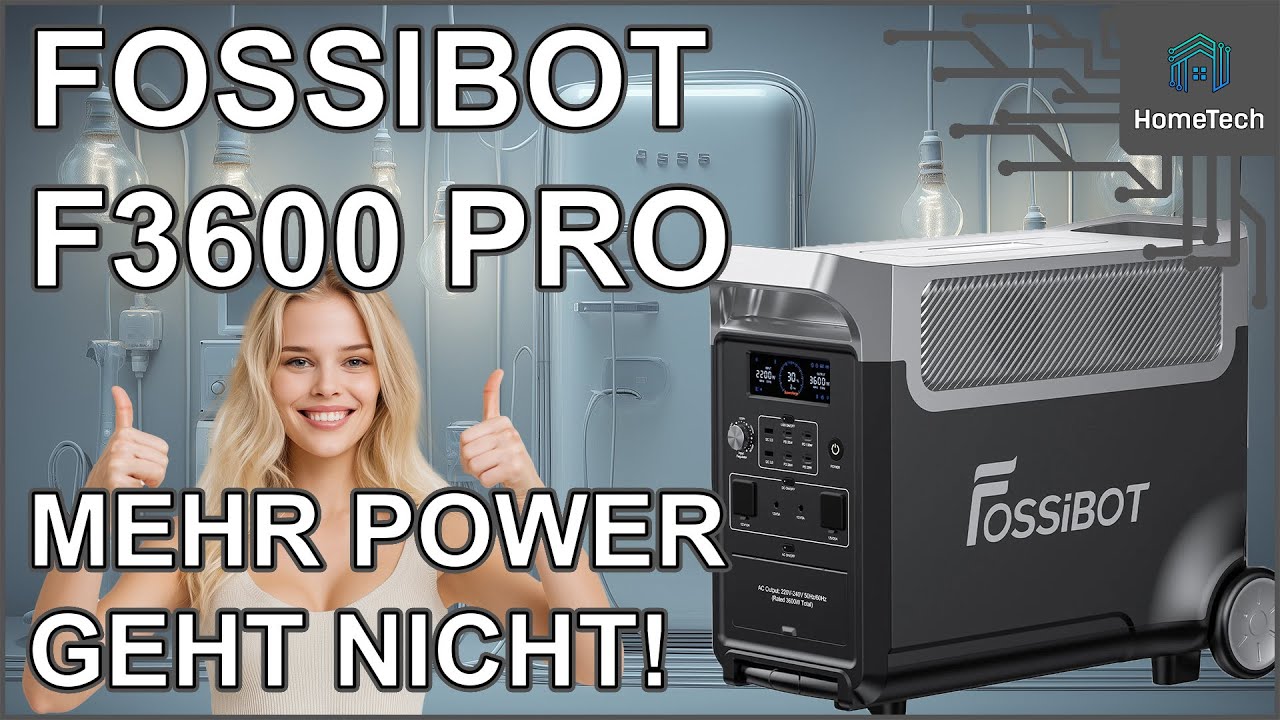 FOSSIBOT F3600 PRO - das Mutterschiff unter den Powerstations - 3600W & 3840Wh