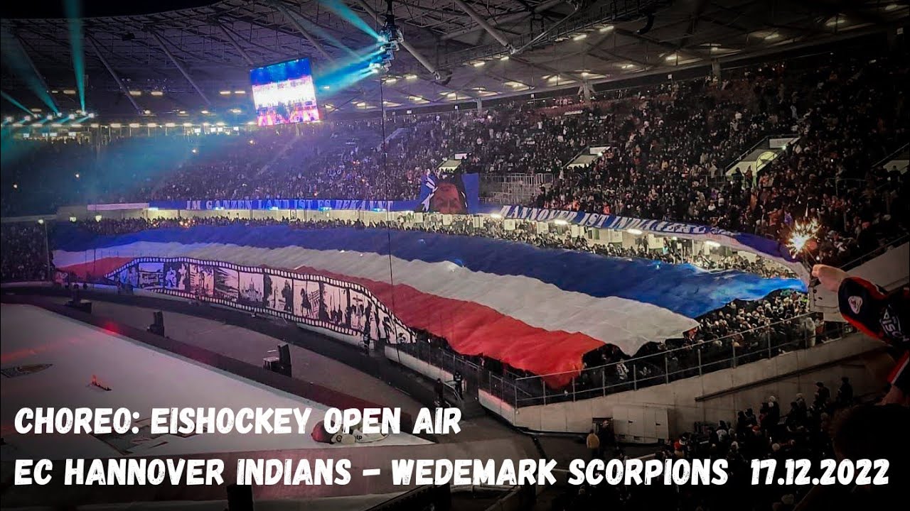 CHOREO: EISHOCKEY OPEN AIR // EC HANNOVER INDIANS VS WEDEMARK SCORPIONS 17.12.2022