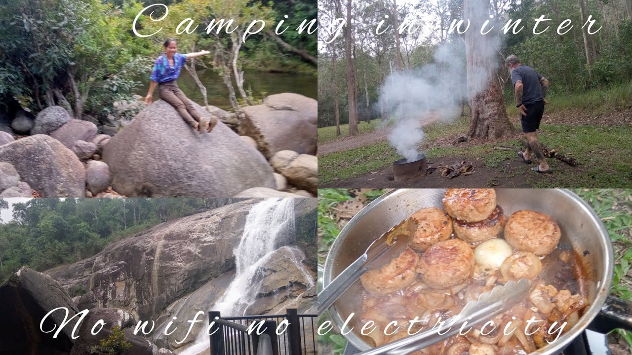 Simple Camping in Australia ( countryside waterfalls ) MarjoriePitsonvlogs💗🇦🇺