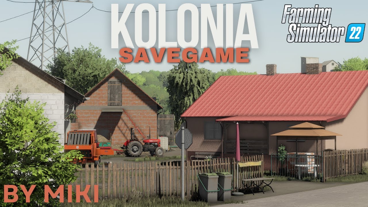 KOLONIA SAVEGAME+MODPACK!!! | BY MIKI | FS22 |