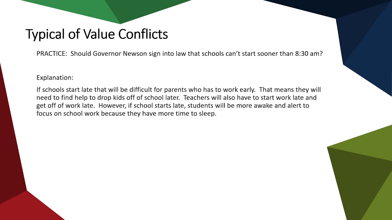Chapter 5 Value Conflicts