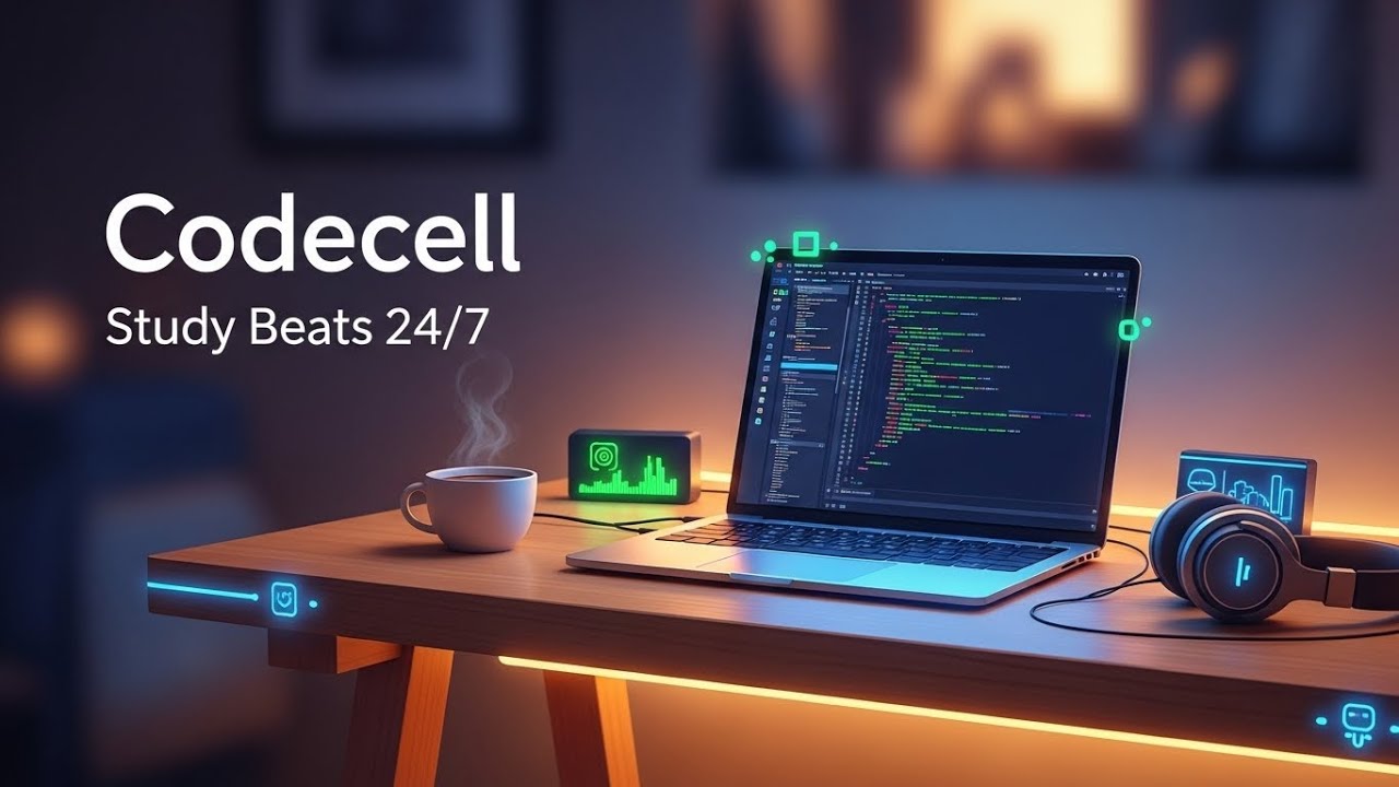 Codecell Study Beats 24/7 | Focus & Chill Music for Coding, Studying, and Productivity