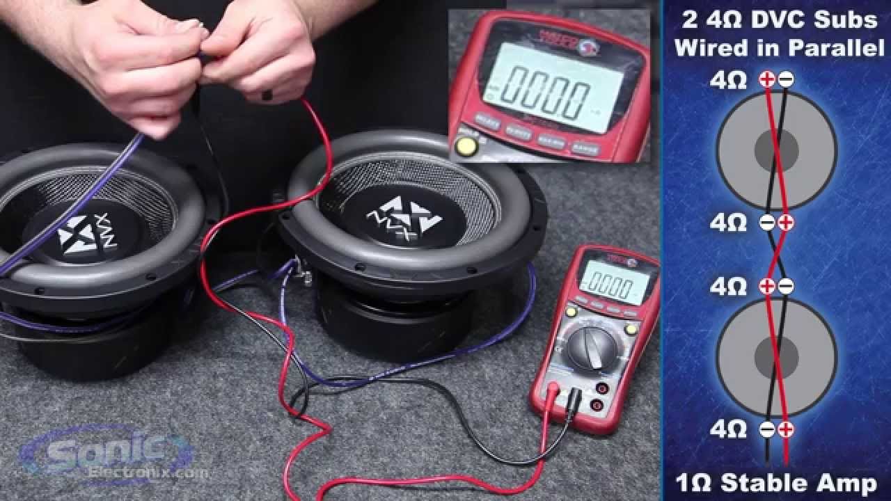Como Conectar Subwoofers a 1, 2 , 4 , 6, 8 ohms -HD