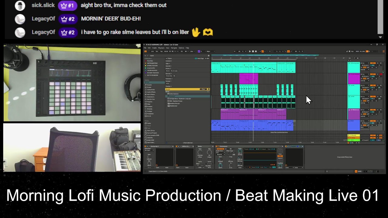 Morning Lofi Music Production / Beat Making Live 01
