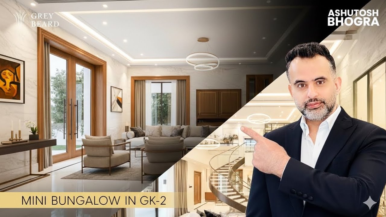 300 Sq. Yards Triplex “ Mini Bungalow” in GK-2 | Luxury Floor Tour South Delhi