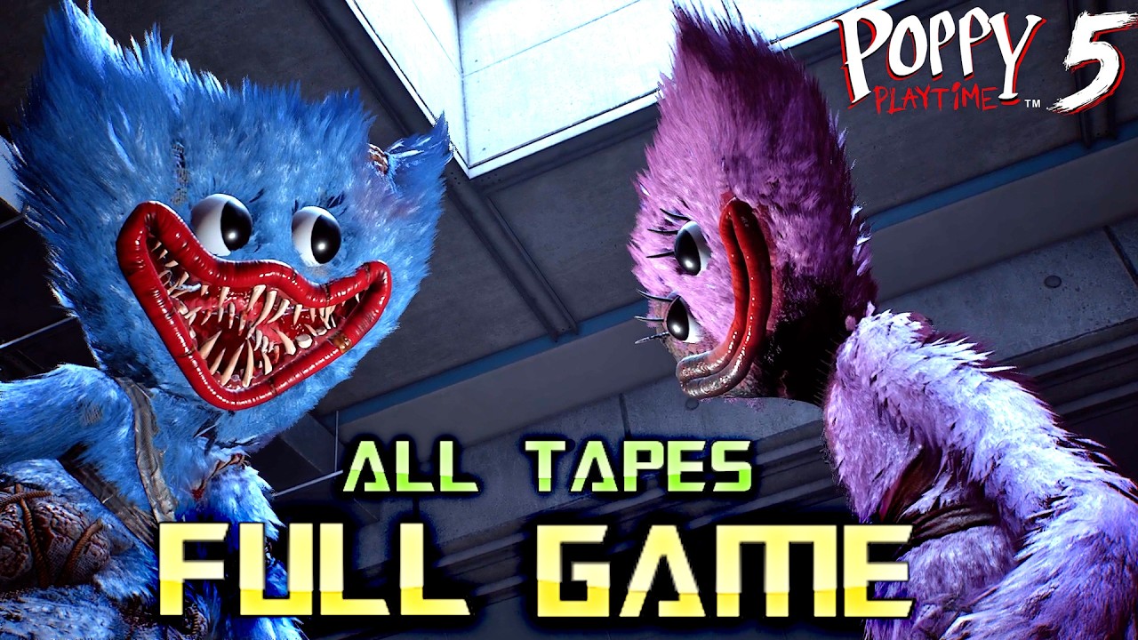 Poppy Playtime Chapter 5 | 4K Full Game Walkthrough | All TAPES | No Commentary