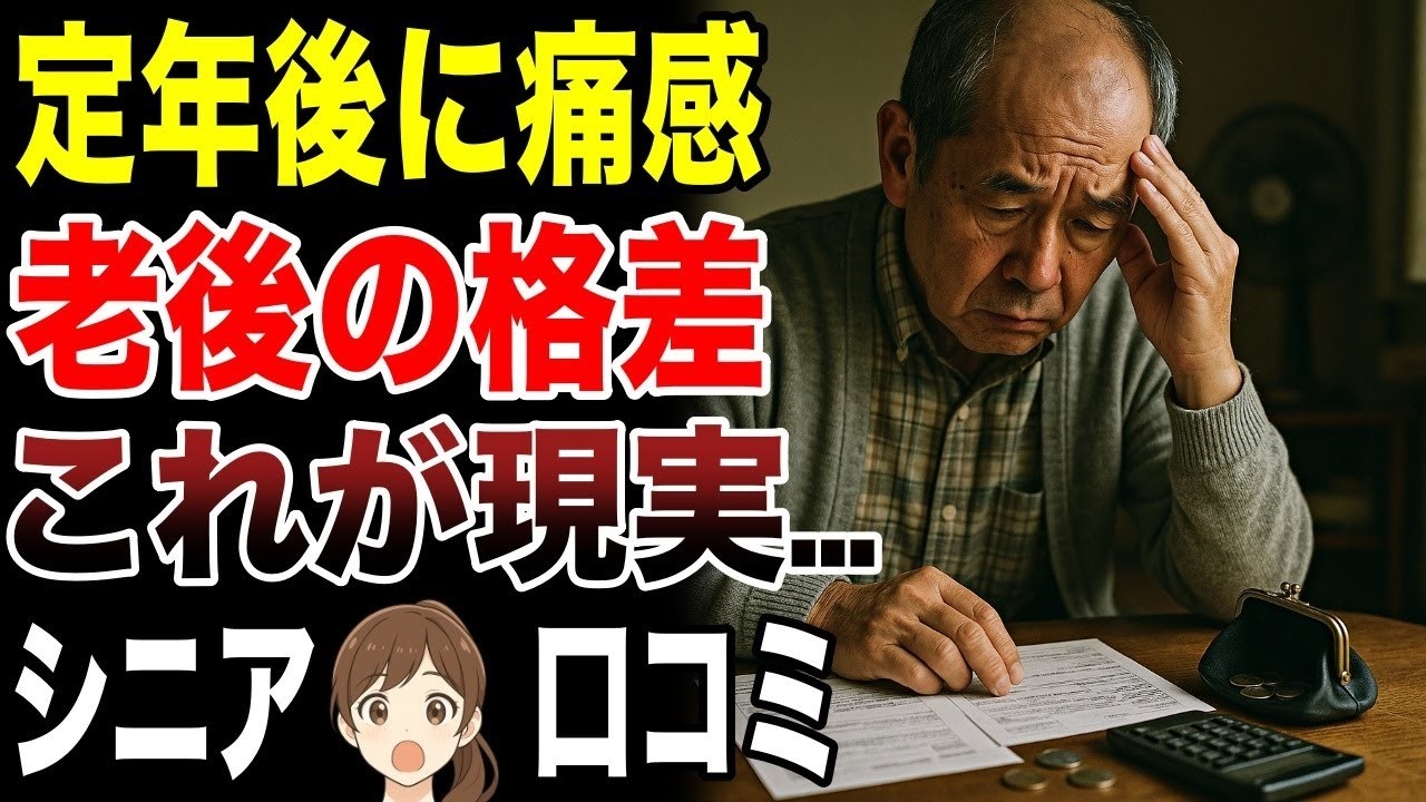 【悲痛な叫び】定年後に感じた老後の厳しい格差！　口コミ30選紹介します　#高齢者  #口コミ