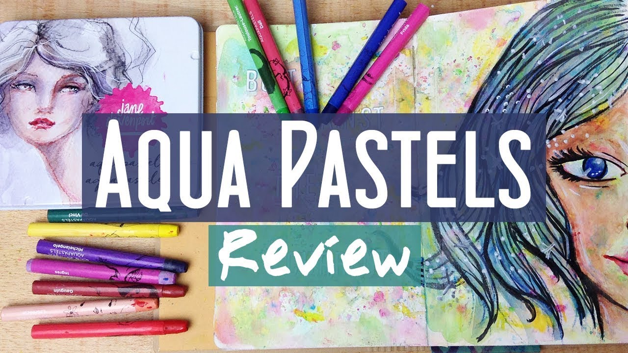 Review and Demo of the Aqua Pastels from Jane Davenport Mixed Media