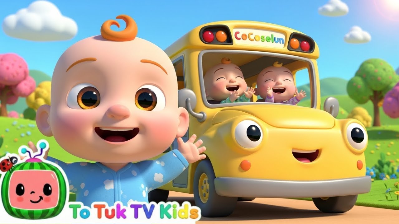 Wheels on the Bus 🚌 | Kids Songs Compilation | Cocomelon Style 3D | Totuk TV Kids