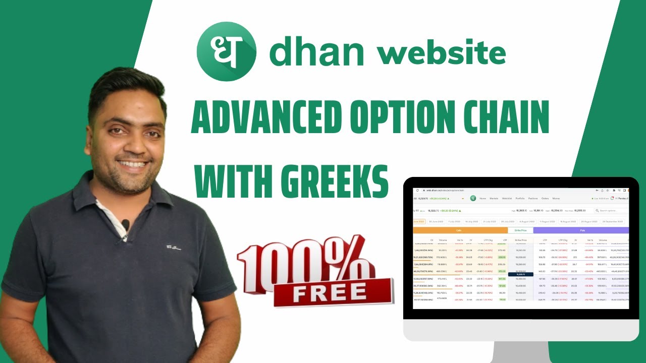 Advanced option chain with greeks for free on @DhanHQ web