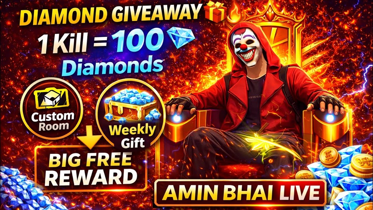🔴 [LIVE] DAIMOND GIVEAWAY 😱