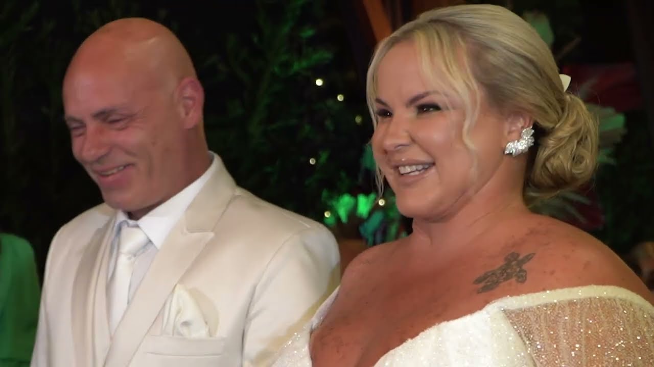 Cerimônia de um amor maduro que não tem mais medo de tempestade