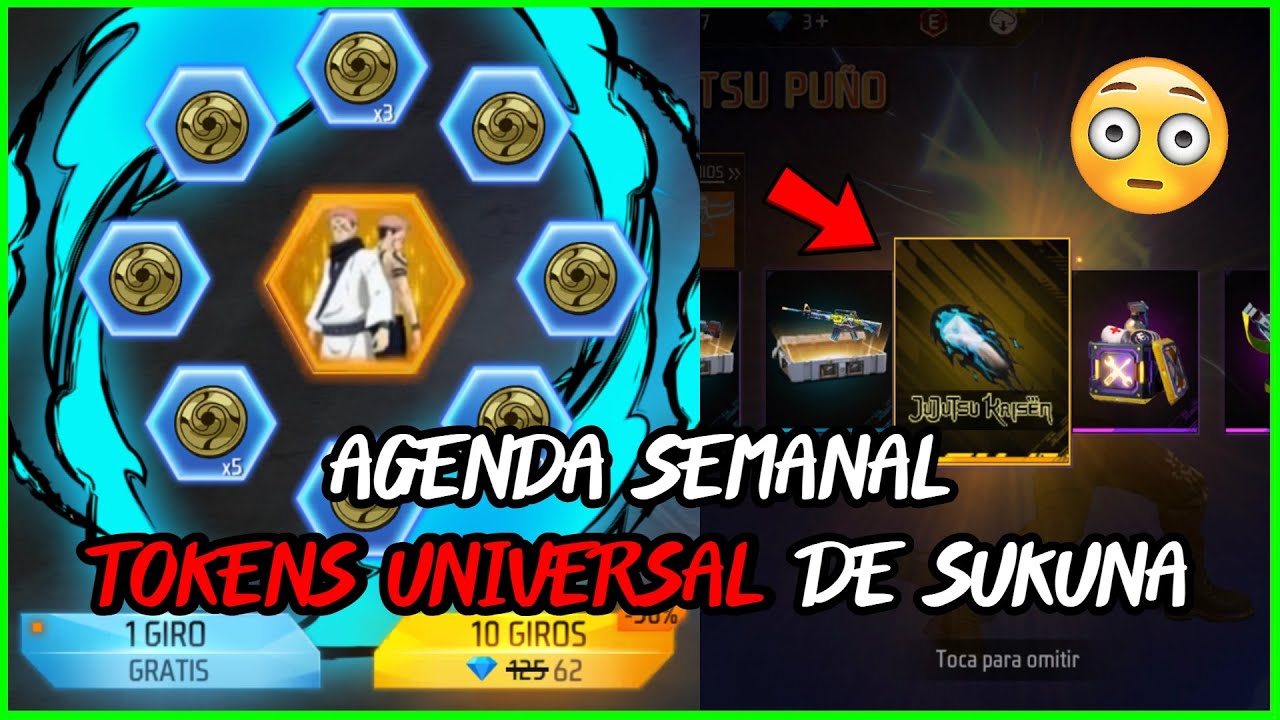 Cómo sacar a SUKUNA giros GRATIS Torre Puños de Itadori Agenda Token Universal Jujutsu en FF