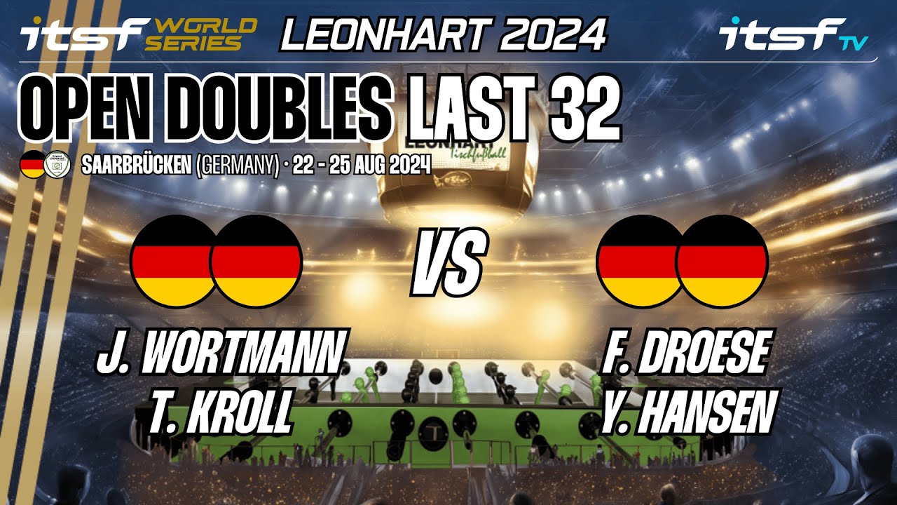 J. Wortmann/T. Kroll vs F. Droese/Y. Hansen - Open Doubles - Last 32 - ITSF WS Leonhart 2024
