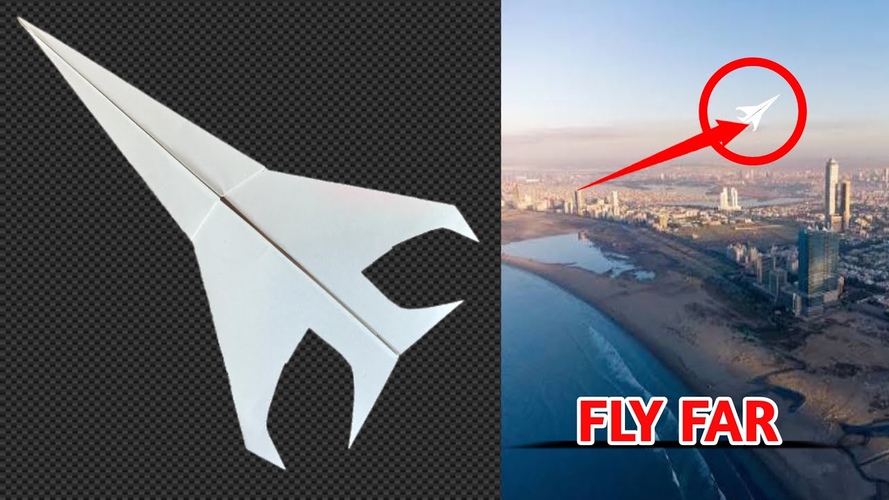 Paper Airplane Easy That Flies Far | Best Paper Airplanes Simple Paper Airplane