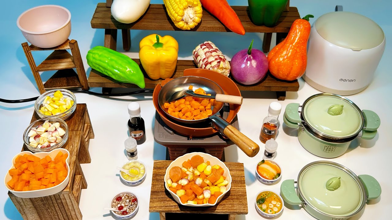 Mini Cooking Revolution: Tiny Bowls with Big Flavor! 🌟 Episode 2/Colorful Diced Vegetables| ASMR