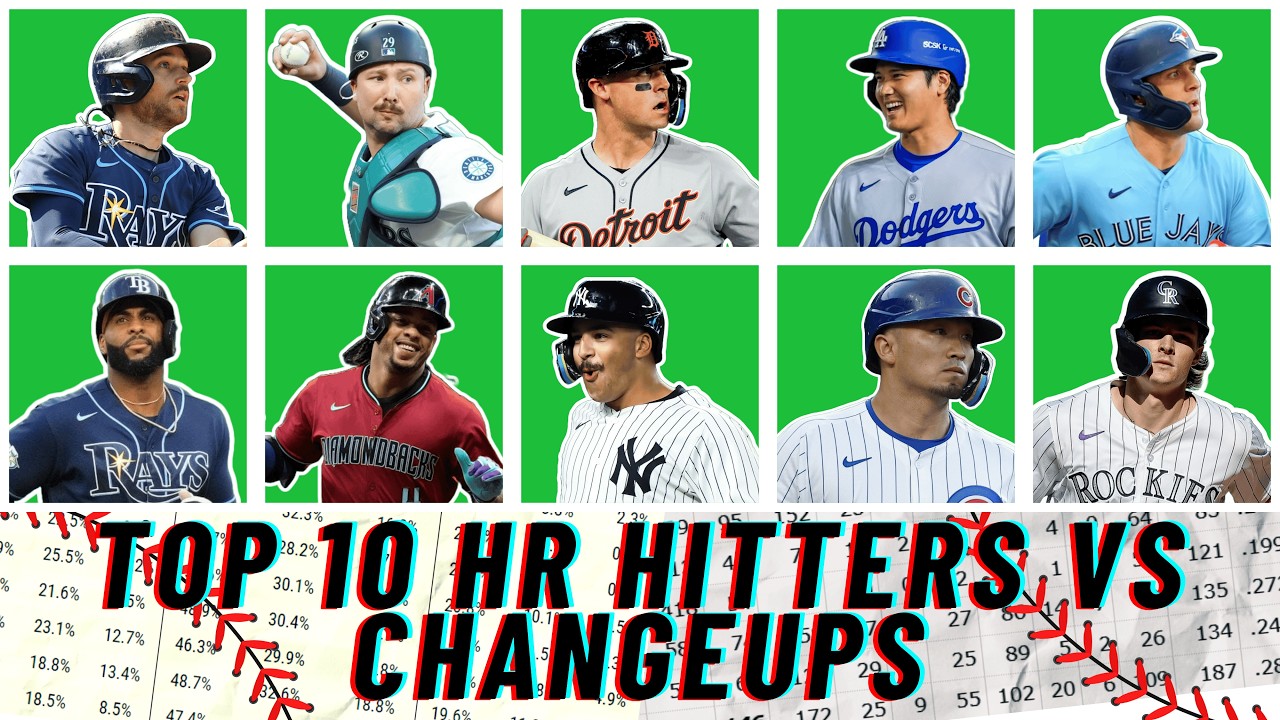 Top 10 Hitters With Most Home Runs vs Changeups in 2025