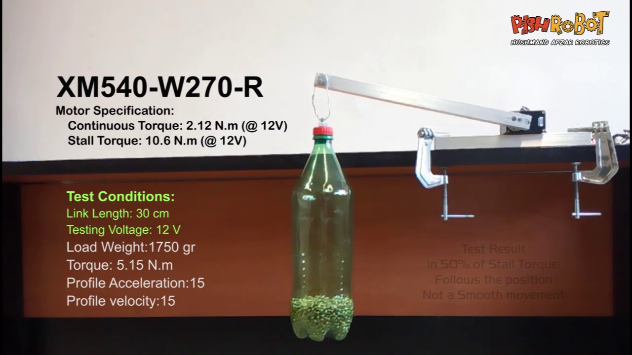 Testing XM540-W270-R (The newest Dynamixel form X Series)