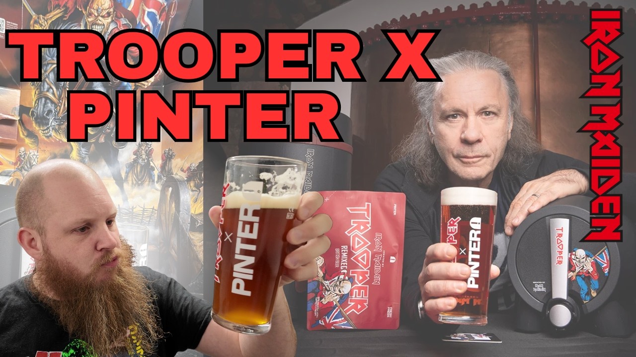 Brewing Iron Maiden's Trooper Beer from Home!! Iron Maiden x Pinter Unboxing and Brewing Video 🤘🤘🤘