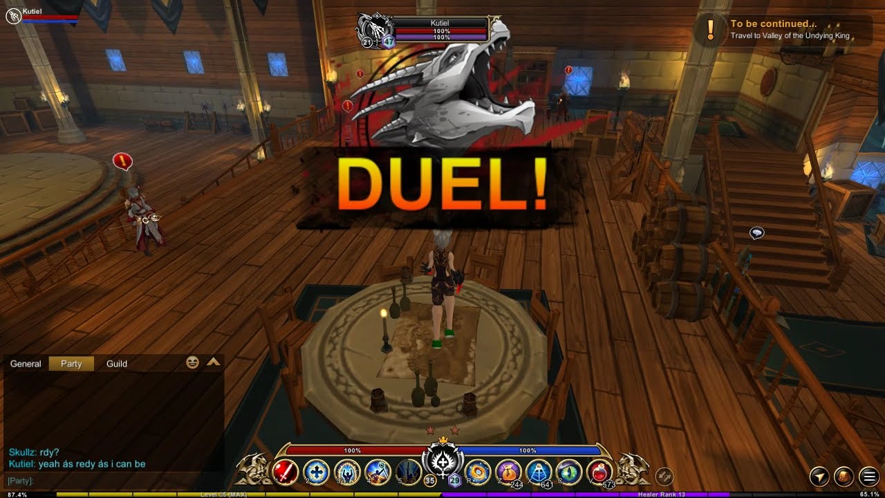 Healer VS Pirate and Necromancer with Three Cross Skill Use - KDZ Guild PvP Activity #AQ3D #pvp#duel