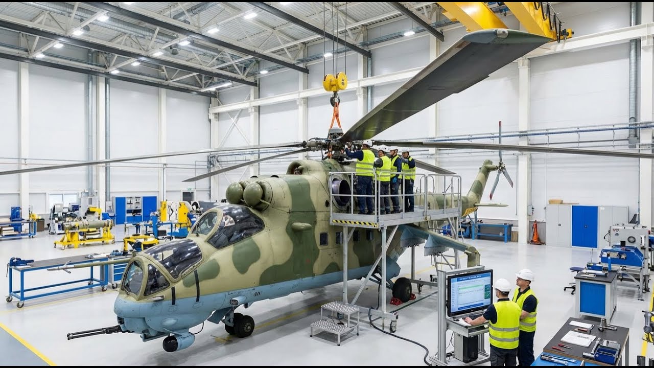 Inside the Factory: Mi-35M Composite Rotor Installation & Dynamic Tracking Tests