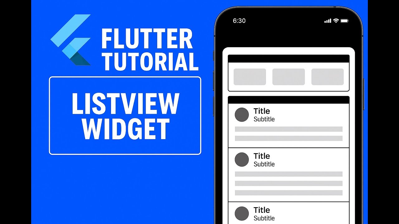 Flutter Tutorial 36 : Listview widget