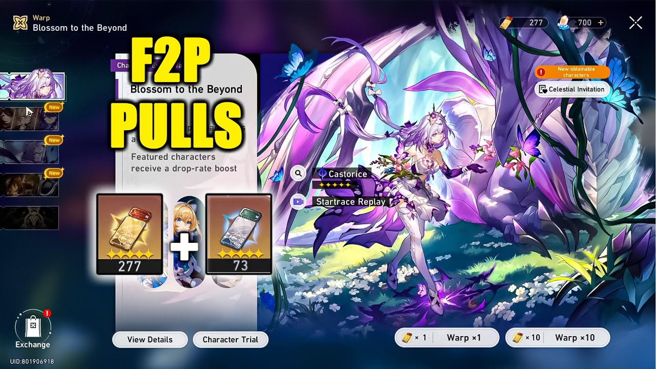 Honkai Star Rail v3.2 - Castorice Pulls F2P