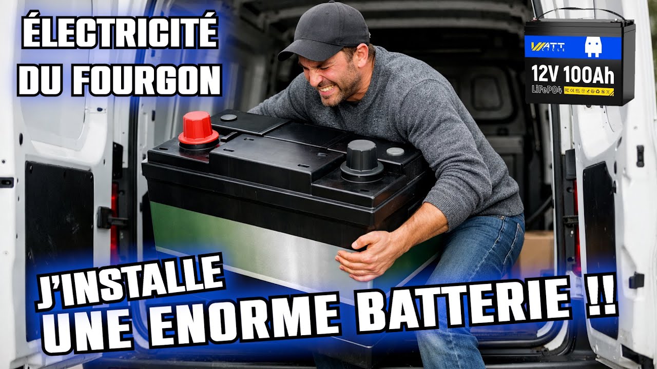 Je construit le coffret électrique du VAN (Ma nouvelle batterie WattCycle)