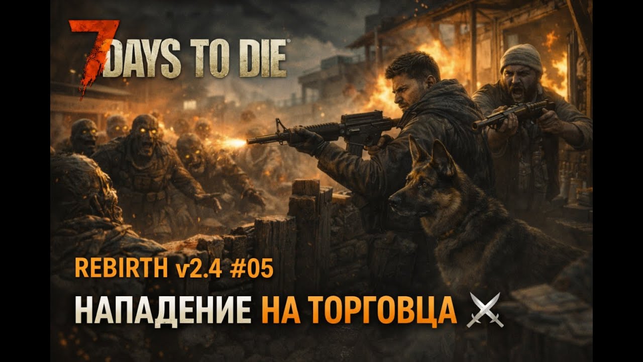 🔥 REBIRTH v2 4 #05 — Наподение на торговца⚔️ #7DaystoDie