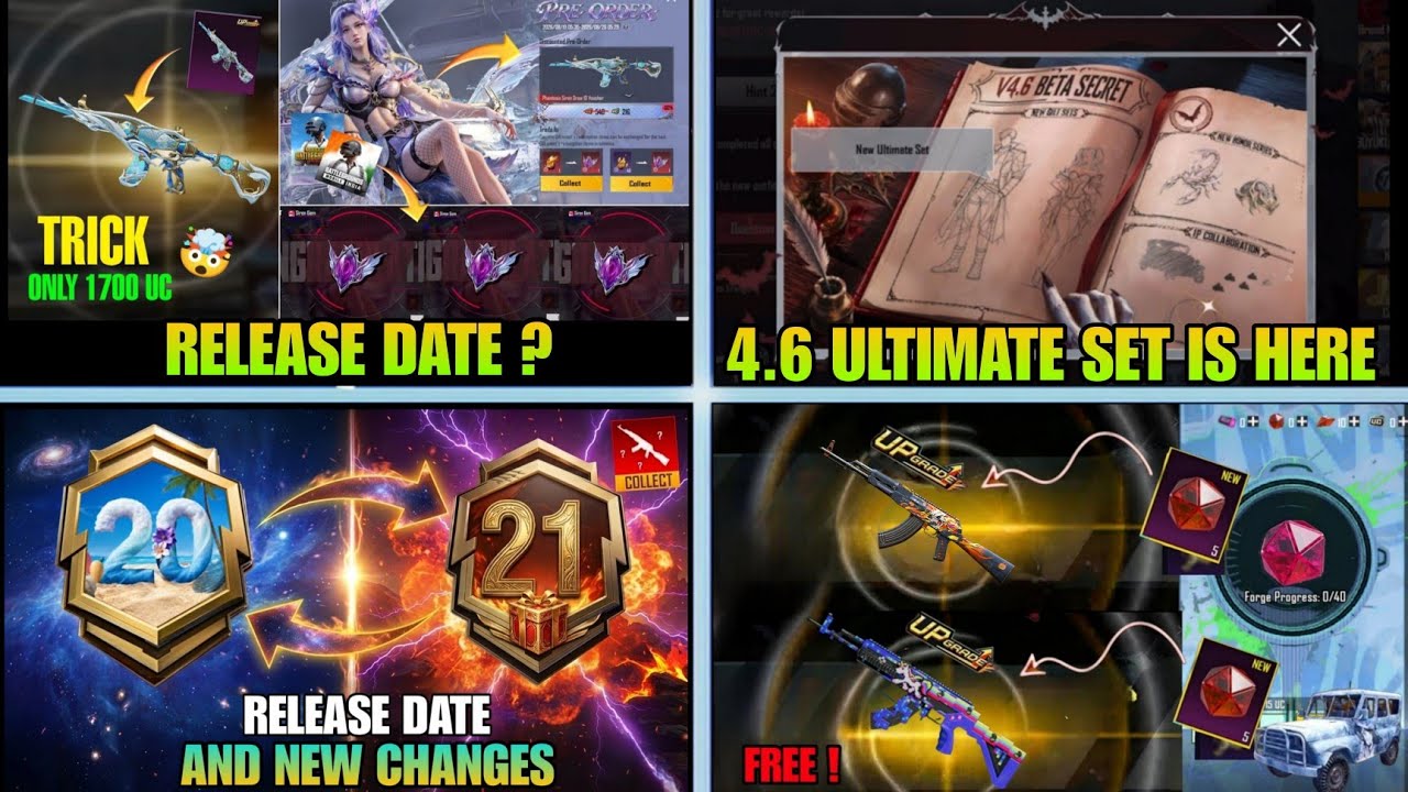 BGMI 4.6 😱 NEXT MYTHIC FORGE & PRIZE PATH / NEXT ULTIMATE SET IS HERE / BGMI NEXT ROYAL PASS A21?