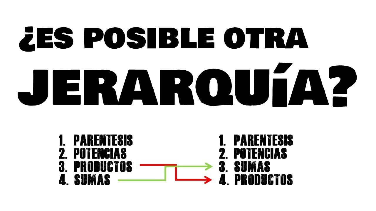 &iquest;es posible otra jerarqu&iacute;a?