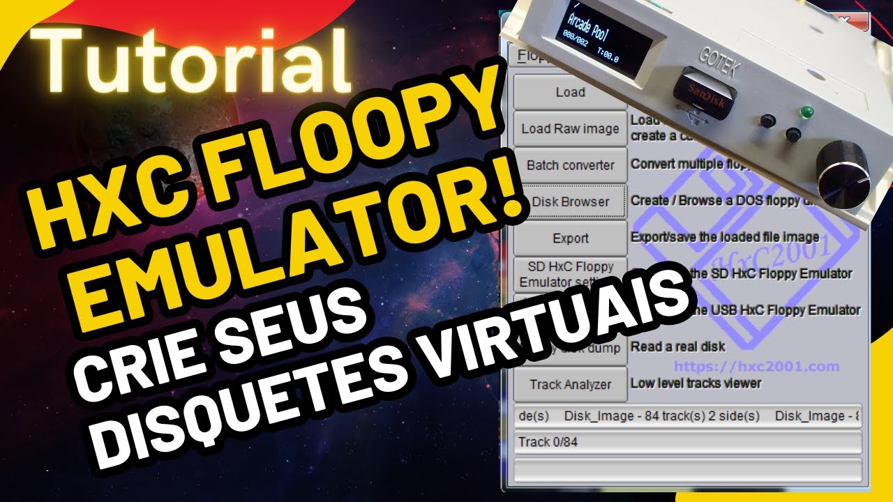 Criar disquetes virgens ou de dados no HXC Floopy Emulator
