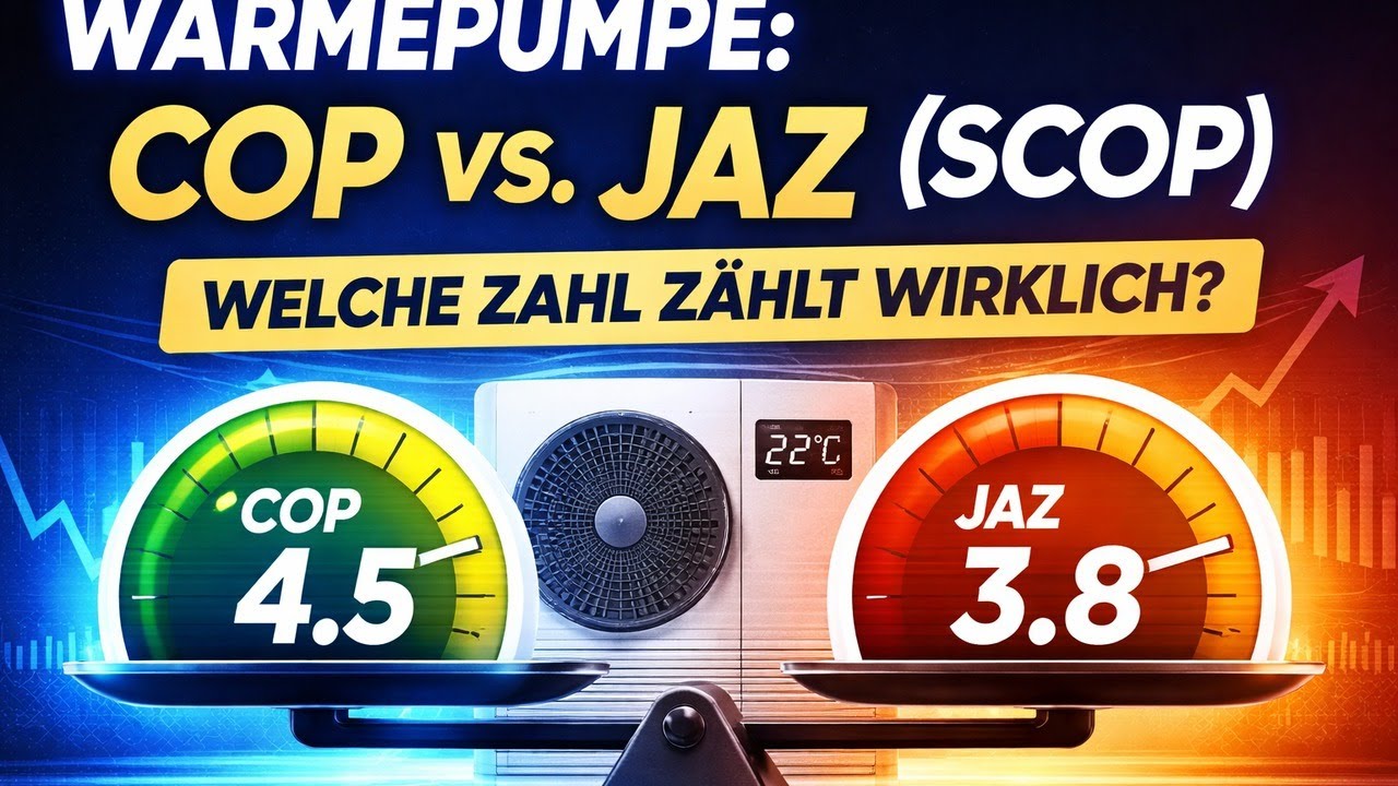 W&auml;rmepumpe COP vs  JAZ SCOP erkl&auml;rt &ndash; welche Zahl z&auml;hlt wirklich