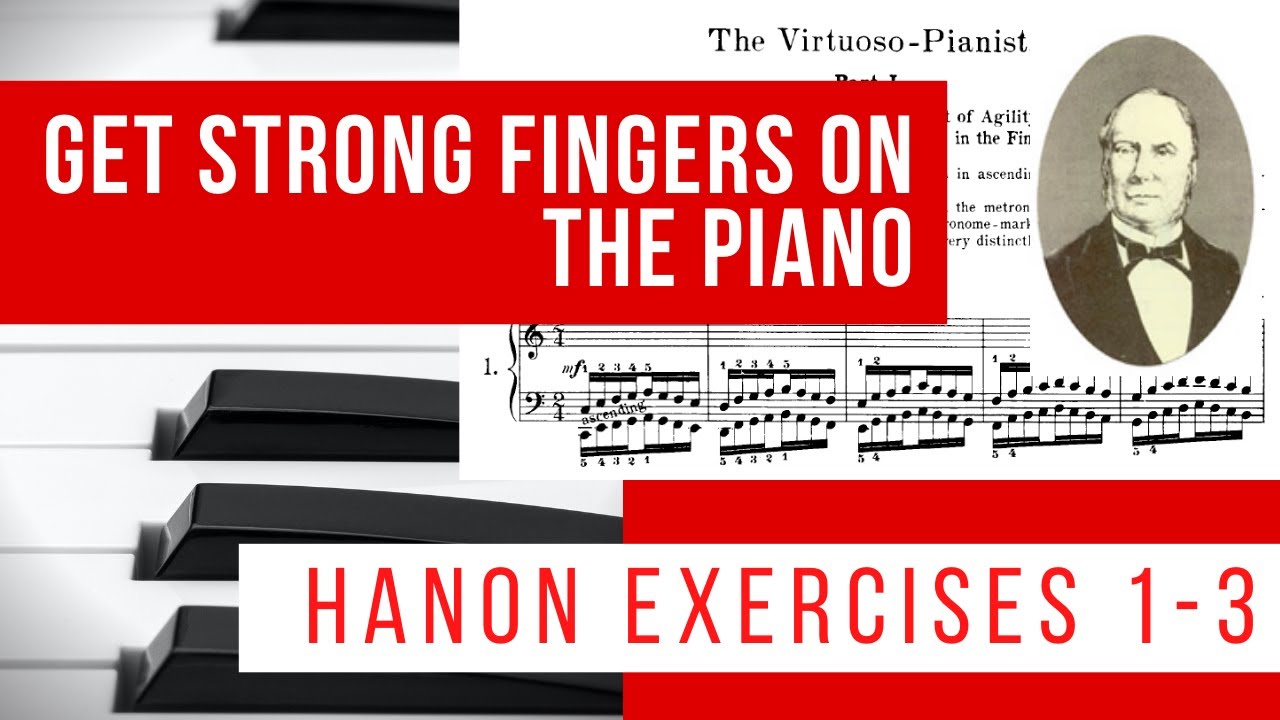 Piano warm ups for beginners: Hanon exercises 1-3   💪 🎹
