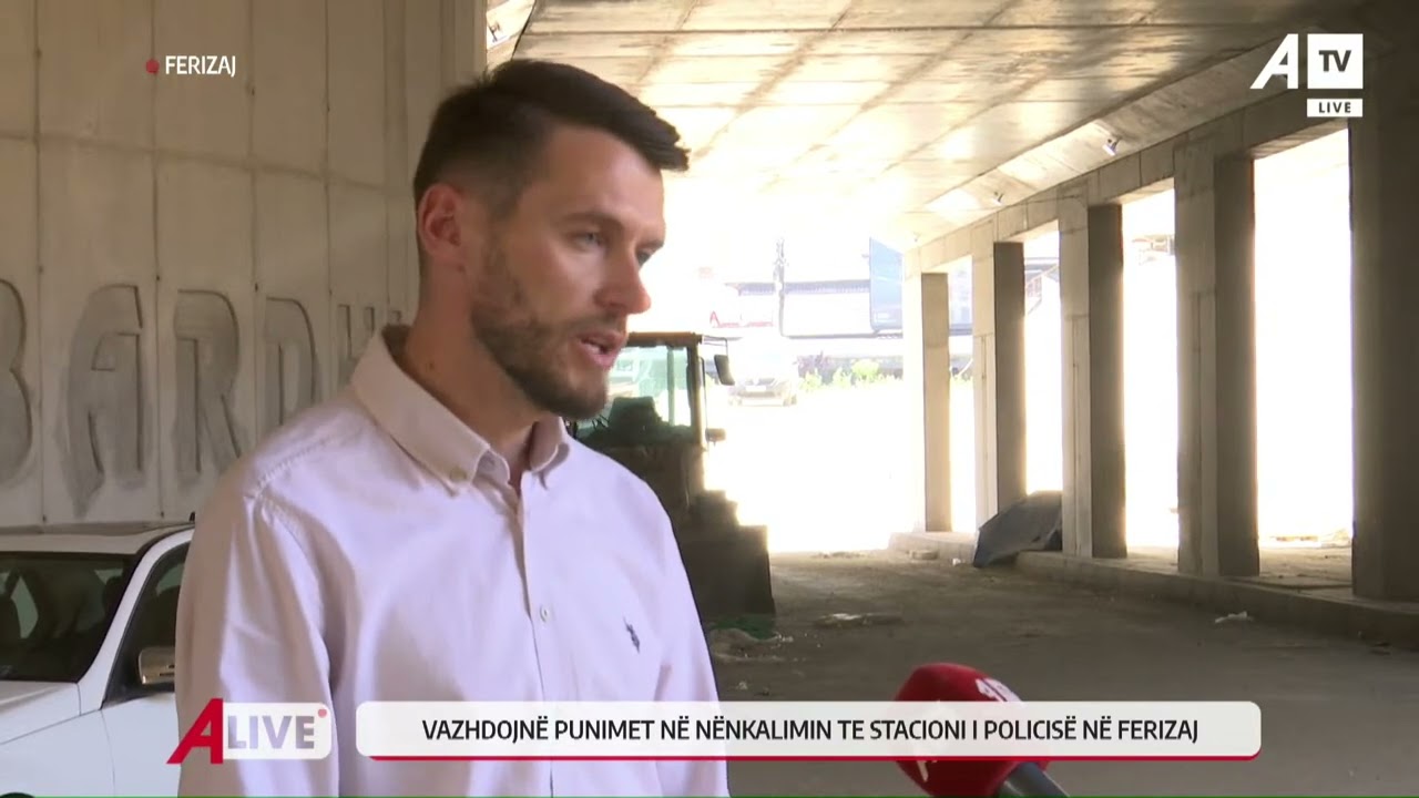 Vazhdojnë punimet në nënkalimin te stacioni i policisë në Ferizaj