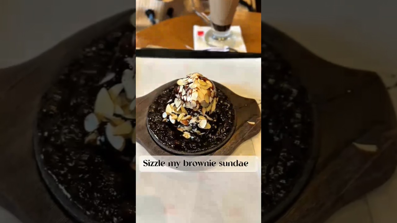 sizzle my brownie sundae 