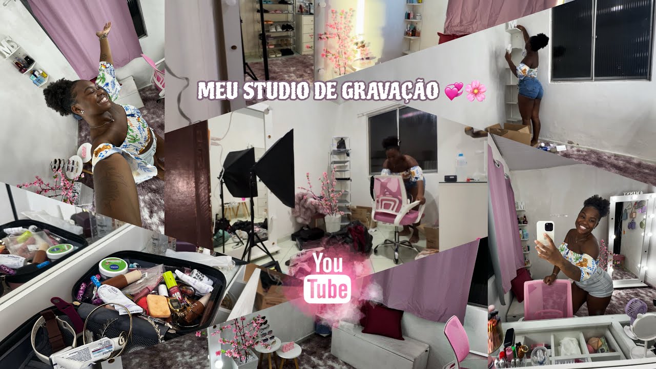 MEU STUDIO ESTÁ PRONTO NOVAMENTE 😍🙌🏾 #minnynovamente 