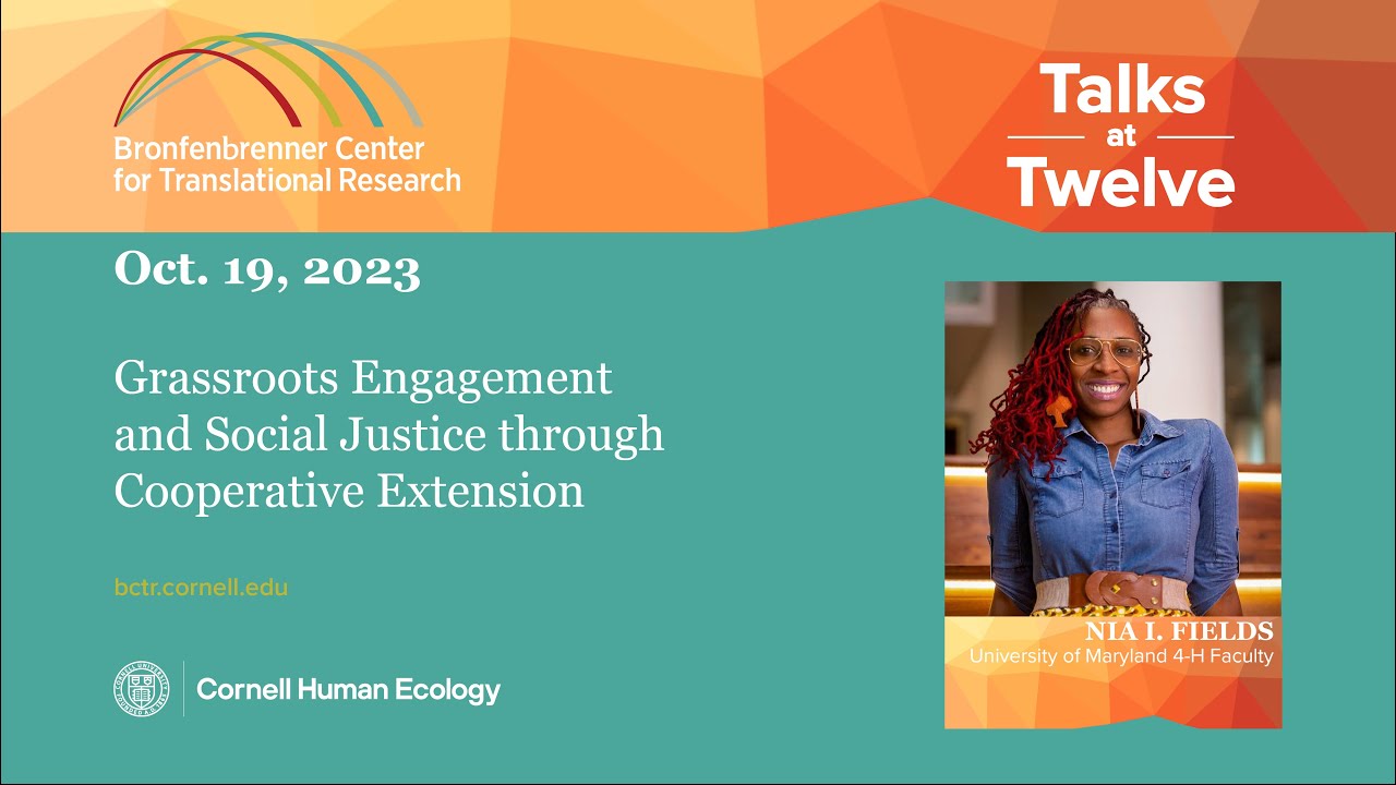 Nia Imani Fields - Grassroots Engagement and Social Justice Through Cooperative Extension