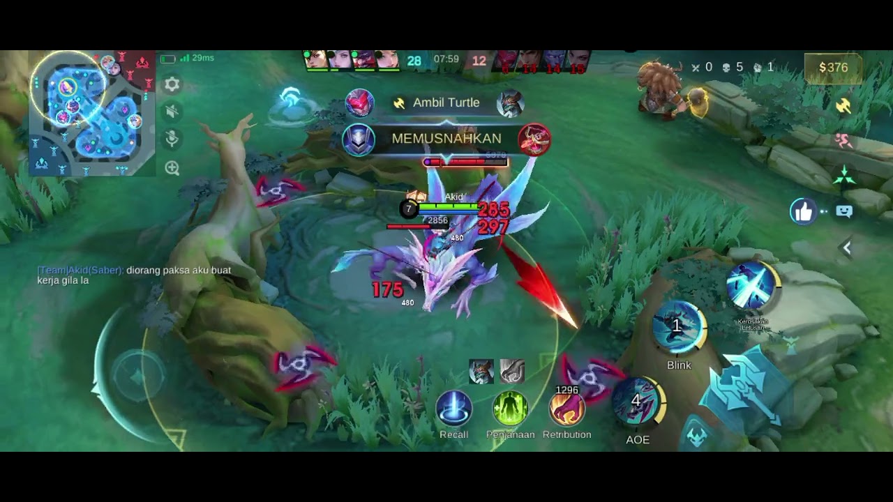MLBB: menyesal pakai Saber 😭😭