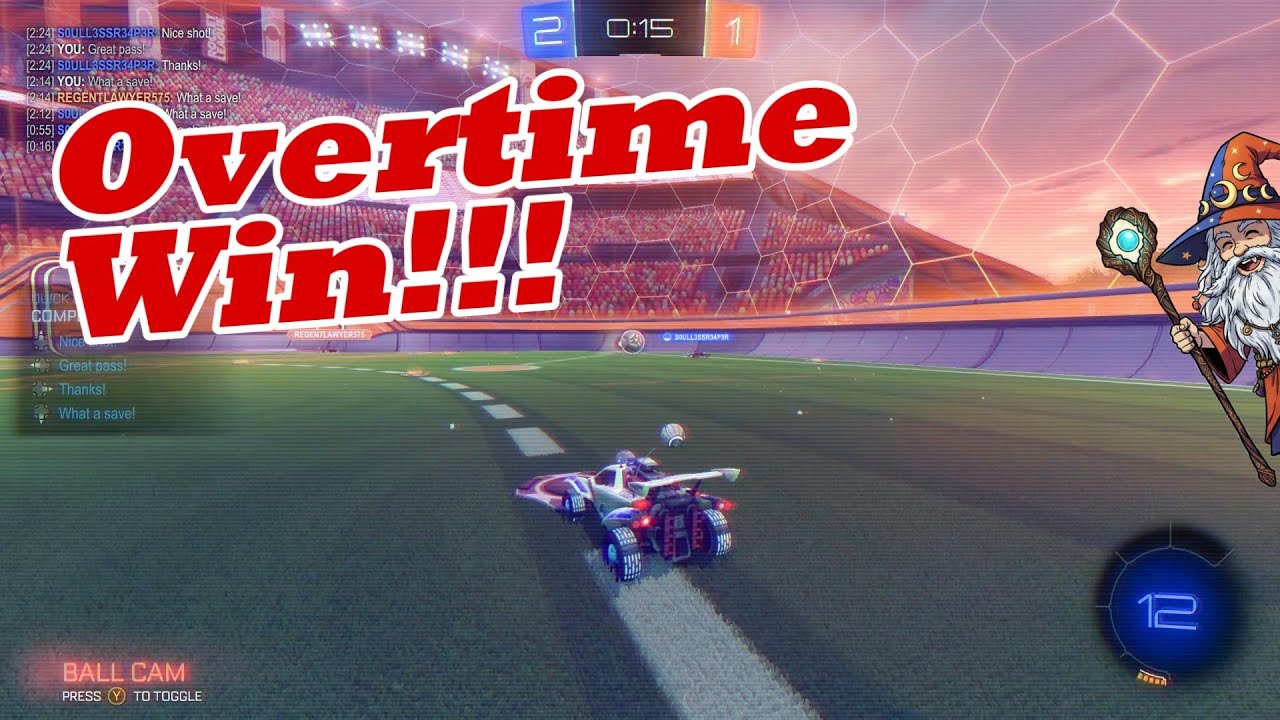 Rocket League But we win in OT!!!