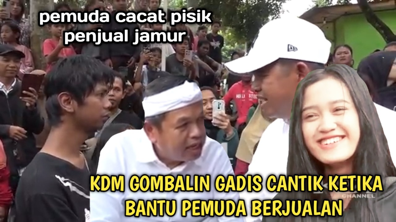 KANG DEDI MULYADI BERTEMU TETEH CANTIK KETIKA BANTU PEMUDA RAJIN BERJUALAN