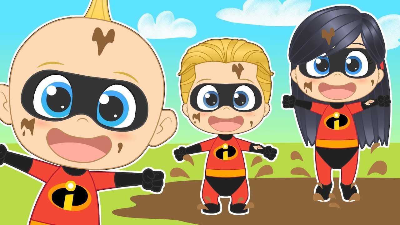 CINCO BEBES con Los Increibles 💥 Aprende los n&uacute;meros con Mr. Incre&iacute;ble y su familia