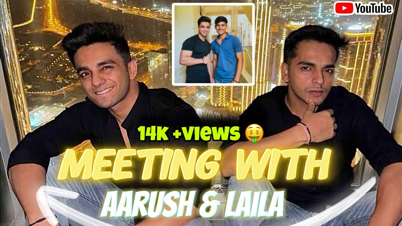 Meeting with  @aarushbhola17 & @VarunYadavLailaa || aarush bhola meetup || delhigang meetup vlog ✨️