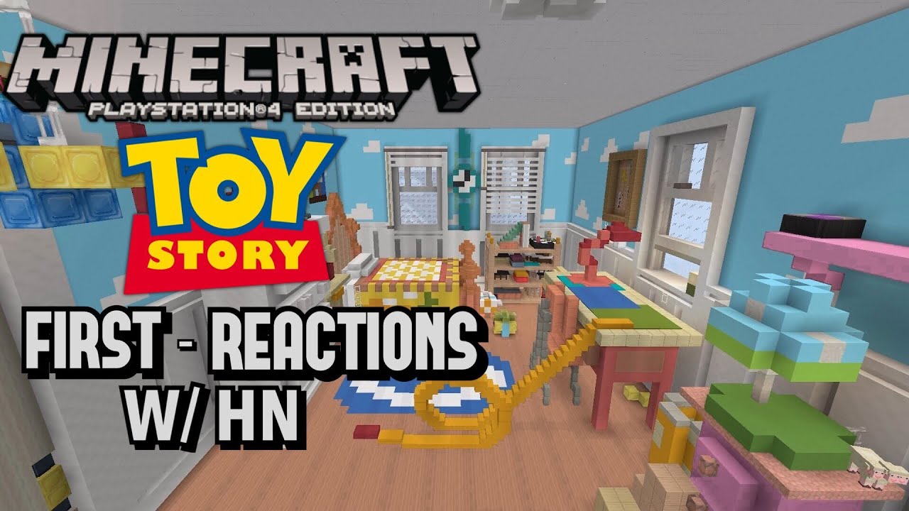 MINECRAFT PS4 - TOY STORY MASHUP PACK WORLD - FIRST REACTIONS W/HN