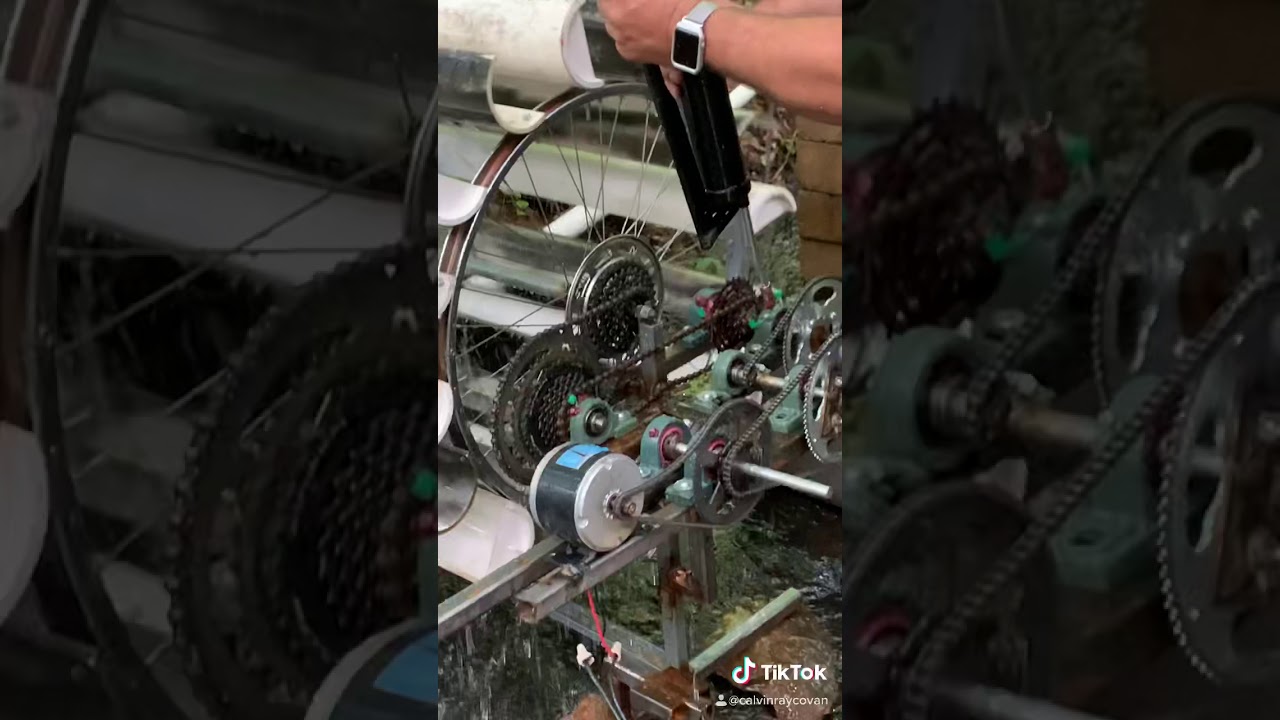 In the process of building a water wheel to generate power!