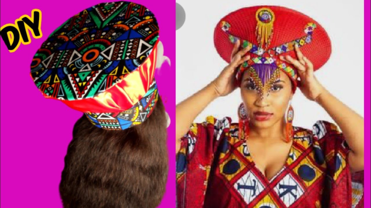 Quick diy isicholo Zulu hat /Ways to slay isicholo Zulu hat