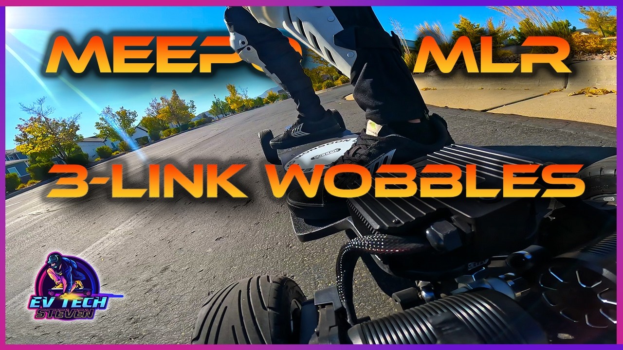 Meepo MLR Unlocked TURBO MODE - Meepo Monsoon Raceboard - Electric Skateboard. Stooge 3-link Trucks