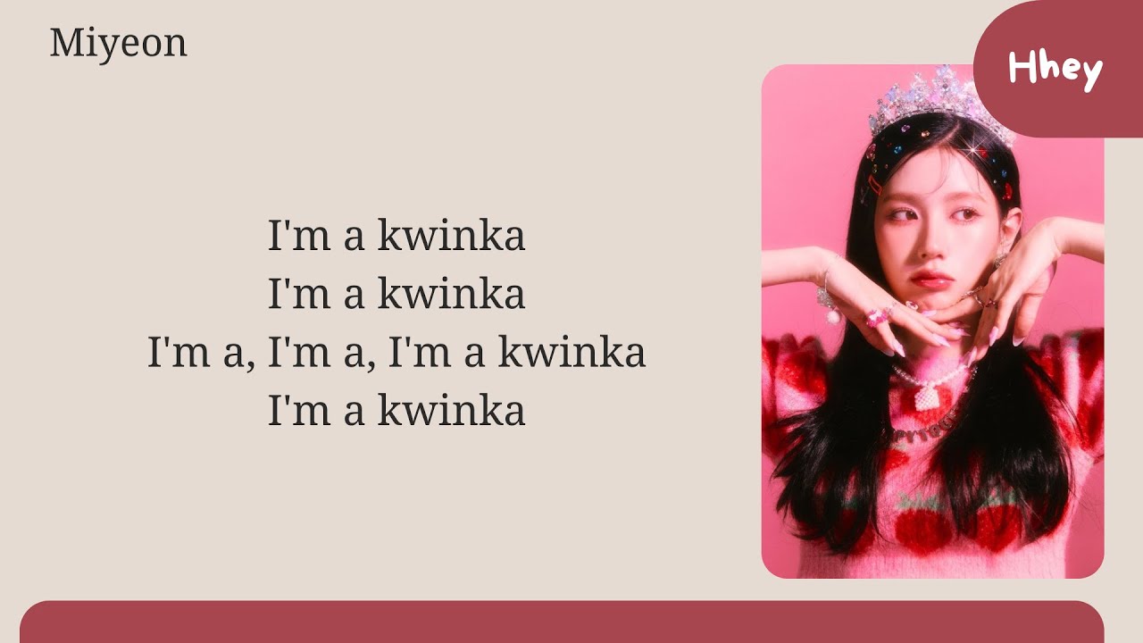 (G)I-DLE QUEENCARD karaoke with easy lyrics