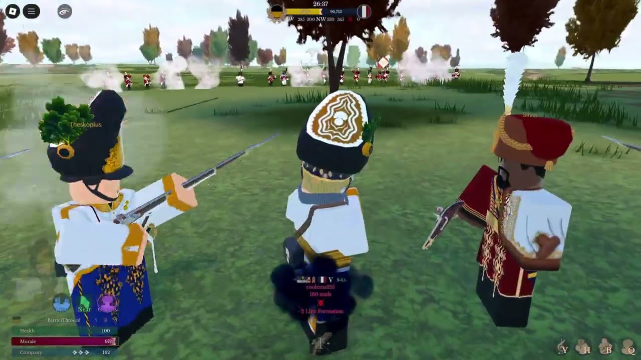 Наполеоновские войны в Roblox | Старые гренадеры против швейцарских спецназовцев
